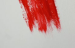 Quick flick of the oil paint brush, red