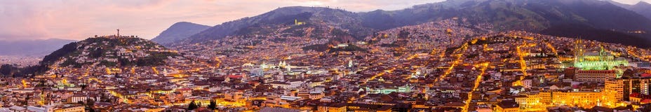 Quito By Night Panorama