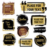 Quotes speech bubbles with frames and distressed rough brush texture vector set Stock Photo Quotes speech bubbles with frames and distressed rough brush texture vector set Stock Photo