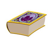 Quran Groot oud boek Boek met Arabisch patroon royalty-vrije illustratie Quran Groot oud boek Boek met Arabisch patroon royalty-vrije illustratie