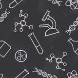 Química inconsútil del fondo del modelo Vector de la ciencia Instrumentos de la sustancia química del papel pintado Educación esc stock de ilustración Química inconsútil del fondo del modelo Vector de la ciencia Instrumentos de la sustancia química del papel pintado Educación esc stock de ilustración