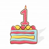 1r diseño del cumpleaños o del saludo del aniversario stock de ilustración 1r diseño del cumpleaños o del saludo del aniversario stock de ilustración