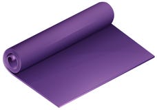 Rolled Mat Half Purple Yoga On A White Background Royalty Free Stock Photos Rolled Mat Half Purple Yoga On A White Background Royalty Free Stock Photos