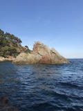 r Κόστα Μπράβα, μπλε θάλασσα, μπλε κόλπος στοκ εικόνες r Κόστα Μπράβα, μπλε θάλασσα, μπλε κόλπος στοκ εικόνες