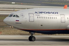 RA96008 Aeroflot Ilyushin II-96-300 Royalty Free Stock Photos RA96008 Aeroflot Ilyushin II-96-300 Royalty Free Stock Photos