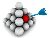 Raak het doel vector illustratie Raak het doel vector illustratie
