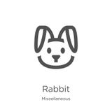 rabbit icon vector from miscellaneous collection. Thin line rabbit outline icon vector illustration. Outline, thin line rabbit royalty free illustration rabbit icon vector from miscellaneous collection. Thin line rabbit outline icon vector illustration. Outline, thin line rabbit royalty free illustration