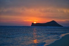Rabbit Island Sunset stock photo Rabbit Island Sunset stock photo