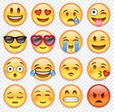 Raccolta degli emoticon di vettore illustrazione di stock Raccolta degli emoticon di vettore illustrazione di stock