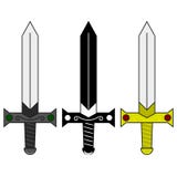 Raccolta delle spade medievali del fumetto Metta dell'arma della decorazione per progettazione di gioco di computer Spade di fant royalty illustrazione gratis Raccolta delle spade medievali del fumetto Metta dell'arma della decorazione per progettazione di gioco di computer Spade di fant royalty illustrazione gratis