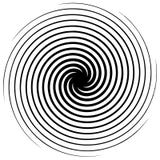 Radial lines with rotating distortion. Abstract spiral, vortex s stock illustration Radial lines with rotating distortion. Abstract spiral, vortex s stock illustration