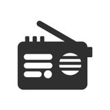 Radio icon vector sign and symbol isolated on white background, Radio logo concept vector illustration Radio icon vector sign and symbol isolated on white background, Radio logo concept vector illustration