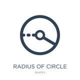 radius of circle icon in trendy design style. radius of circle icon isolated on white background. radius of circle vector icon stock illustration radius of circle icon in trendy design style. radius of circle icon isolated on white background. radius of circle vector icon stock illustration