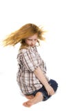 Ragazza che oscilla i suoi capelli Immagine Stock Libera da Diritti Ragazza che oscilla i suoi capelli Immagine Stock Libera da Diritti