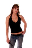 Ragazza sexy 3 del telefono delle cellule immagini stock libere da diritti Ragazza sexy 3 del telefono delle cellule immagini stock libere da diritti