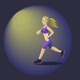 Ragazza sveglia di sport che pareggia royalty illustrazione gratis Ragazza sveglia di sport che pareggia royalty illustrazione gratis