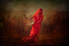 Ragazza tribale indiana da Pushkar fotografia stock Ragazza tribale indiana da Pushkar fotografia stock