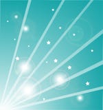 Raggi luminosi con le stelle royalty illustrazione gratis Raggi luminosi con le stelle royalty illustrazione gratis