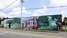 Railroad Artwork Jackson, Tennessee Royalty Free Stock Photo Railroad Artwork Jackson, Tennessee Royalty Free Stock Photo