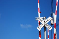 Railroad Crossing Sign Royalty Free Stock Photography Railroad Crossing Sign Royalty Free Stock Photography