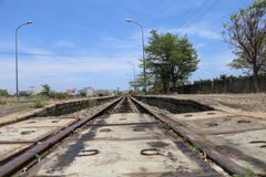 The railroad track is empty without 1 person stock photos The railroad track is empty without 1 person stock photos