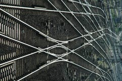 Railroad Tracks And Switches Stock Photography