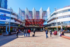Railway station of Almere, Netherlands stock image Railway station of Almere, Netherlands stock image