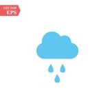 Rain Icon in trendy flat style isolated on grey background. Cloud rain symbol for your web site design, logo, app, UI royalty free illustration Rain Icon in trendy flat style isolated on grey background. Cloud rain symbol for your web site design, logo, app, UI royalty free illustration