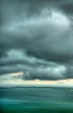 Rain Storm Cloud Over The Lake (HDR) Royalty Free Stock Photography