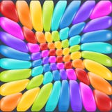 Rainbow backdrop with realistic glossy squares. Fun abstract backdrop for decor and selebration. vector illustration Rainbow backdrop with realistic glossy squares. Fun abstract backdrop for decor and selebration. vector illustration