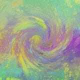 Rainbow color burst on background. Contrast tinted digital paper. Thick paint splash on green surface. royalty free illustration Rainbow color burst on background. Contrast tinted digital paper. Thick paint splash on green surface. royalty free illustration