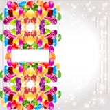 Rainbow glossy candy circle background color stock illustration Rainbow glossy candy circle background color stock illustration