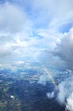 Rainbow inside clouds