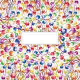 Rainbow shinny flower boll glossy background stock illustration Rainbow shinny flower boll glossy background stock illustration