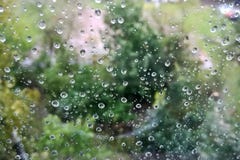 Raindrops on glass royalty free stock photography Raindrops on glass royalty free stock photography