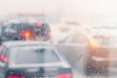 Rain drops on car window stock photos Rain drops on car window stock photos