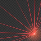 Raio laser vermelho abstrato ilustração stock Raio laser vermelho abstrato ilustração stock