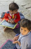 Rajasthan, India – DEC, 2016: Indian schoolboys in class at lo Stock Photos Rajasthan, India – DEC, 2016: Indian schoolboys in class at lo Stock Photos