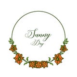 Ram f?r blomma f?r vektorillustration ljus f?r solig dag f?r inbjudan vektor illustrationer Ram f?r blomma f?r vektorillustration ljus f?r solig dag f?r inbjudan vektor illustrationer