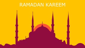 Ramadan background kareem with mosque vector illustration Ramadan background kareem with mosque vector illustration