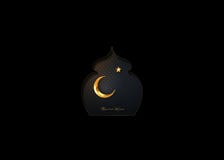 Ramadan Kareem Greeting Design Luxury Background Gold Black Moon Arabic  Calligraphy Clipart And Illustrations