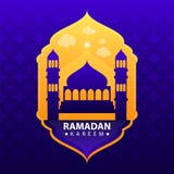 Ramadan kareem στο μπλε αφηρημένο υπόβαθρο διανυσματική απεικόνιση Ramadan kareem στο μπλε αφηρημένο υπόβαθρο διανυσματική απεικόνιση