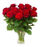 Ramo de rosas rojo oscuro florecientes en florero foto de archivo Ramo de rosas rojo oscuro florecientes en florero foto de archivo
