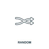 Random creative icon. Simple element illustration. Random concept symbol design from audio buttons collection. Perfect for web royalty free illustration Random creative icon. Simple element illustration. Random concept symbol design from audio buttons collection. Perfect for web royalty free illustration