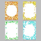Random dot background round brochure border design set vector illustration Random dot background round brochure border design set vector illustration