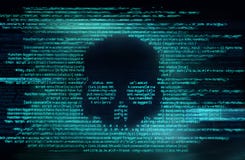 Ransomware и код рубя предпосылку иллюстрация штока Ransomware и код рубя предпосылку иллюстрация штока