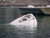 Rapallo Italy November/5/2018 - Disastrous outcome of a powerful storm that occurred on the night of October 29 in the harbor of stock photo Rapallo Italy November/5/2018 - Disastrous outcome of a powerful storm that occurred on the night of October 29 in the harbor of stock photo