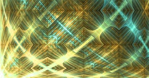 Rapid color changing abstract fractal video made out of a detailed twisted lattice with decorative pattern in glowing colors