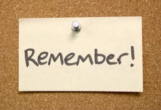 Rappelez la note de post-it photo stock Rappelez la note de post-it photo stock