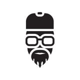 Rapper icon vector sign and symbol isolated on white background royalty free illustration Rapper icon vector sign and symbol isolated on white background royalty free illustration